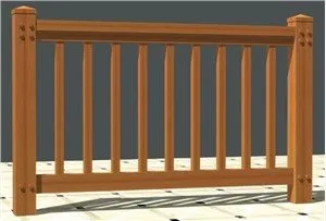 WPC Post and Rail Fence